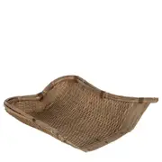 Belle Shanxi 120 Year Rattan Pan 44x35cm Tabletop/Living Room Home Decor Natural