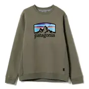 Patagonia - Men's Fitz Roy Horizons Uprisal Crew Sweatshirt - Sleet Green