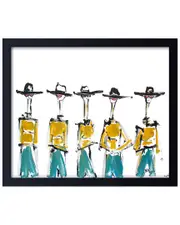 Ready2HangArt Hats And Slacks Framed Print Wall Art