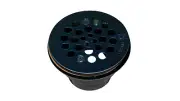 PROFLO PFA600 ABS Solvent Weld Round Shower Drain Black