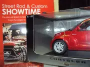 1:18 SCALE AUTOART PT CRUISER WITH LARGE HOT ROD STREET MACHINE CUSTOM CAR BOOK