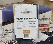 100 Top Loaders, 100 Penny Slvs & 100 Team bags Bundle for Trading Cards