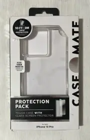 Case-Mate Tough Case and Glass Screen Protector for Apple iPhone 13 Pro - Clear