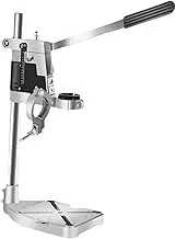 Drill Stand Holder Bench Clamp Benchtop Support Tool Drill Press Clamp for Home Drill Perpendicular Angled Holes Garage, Double Hole Holder