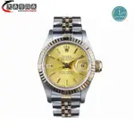 高端精品 ROLEX 機械女錶 69173 中18K金材質 經典款 盒證齊全 編號：K100219R