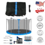 Weather-Resistant Trampoline Netting for 14ft Round Trampolines with 6 Poles