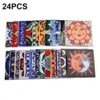 24Pcs Colorful Tile Wall Sticker Decals Self-Adhesive Kitchen/Bathroom Decor