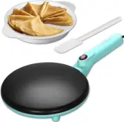 Instant Crepe Maker with Handle, Electric Crepe Maker Machine 8" Aqua NEW
