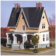 Z Scale Miller Eng Micro-Structures Kit #V505 - Gothic Revival House NIB