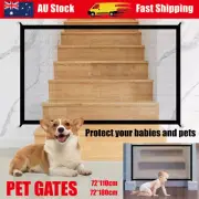 Safety Enclosure Dog Gate Barrier Mesh Safe Pet Anywhere Magic Guard&Install