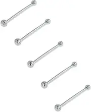 [Silver Rock Jewellery] Set 5 Solid 925 sterling silver/tiny silver ball nose studs With ball post, Solid 925 sterling silver