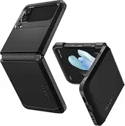 [Spigen] Tough Armor Case Designed for Samsung Galaxy Z Flip 4 (2022) Heavy Duty Hard Cover - Black