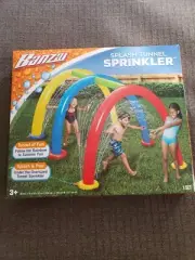 Banzai - Inflatable Splash Tunnel Sprinkler Kids Lawn Waterpark NEW