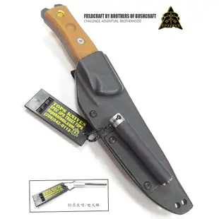 【angel 精品館 】美國 Tops Knives FIELDCRAFT戰術求生直刀附打火棒kydex鞘BROS-01