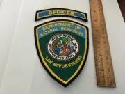 Department Of Natural Resources Law Enforcement Bourne MA. Collectable patch set