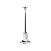 SSH COLLECTION Dynasty 74cm Tall Square Based Candle Stand with Nickel Finish