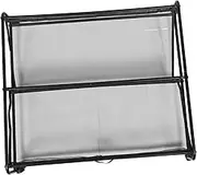 HORIALENCE Space Saving under Bed Storage Box Rolling Shoe Rack Mesh Wheels Easy to Assemble