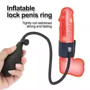 Male Inflatable Penis-Extender-Stretcher Sleeve Penis Pump Enhancer-Enlarge-Ring