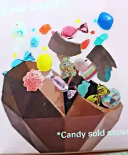 Valentine's Day CHOCOLATE PINATA Geometric Facet 8 x 6 HEART MOLD ONLY by Kaboom
