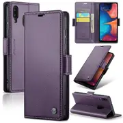 CaseMe Samsung Galaxy A30 Folio Wallet Case Cover Side Closure A305 [Purple]