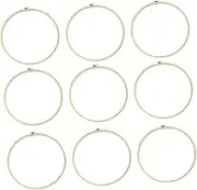 SEWACC 10pcs Bamboo Embroidery Hoop for Craft Cross Ribbon Embroidery Tool for Beginners Needlework Projects Smooth Tension
