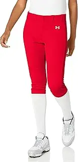 [Under Armour] Women's Standard Utility Softball Pants 22, (600) Red / / White, Small