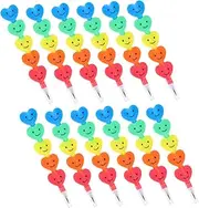 Toddmomy 25pcs Stackable Pencils for Cartoon Heart Shaped Design No Sharpening Required Pre Sharpened for Convenient Writing for Rewards and Goodie Bags for Kindergarten and School