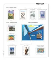Hojas Stamps Andorra Española Filober Colour 2018 Unmounted
