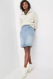 NWT Anthropologie Pilcro Patchwork Denim Midi Skirt- Size 4-Orig. $108