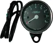HardDrive Mini Tachometer 0-8000 rpm 12V 2.25"H 2.5"D Black
