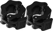 Barbell Dumbbell Buckle Gym Accessories for Weight Clips Secure Quick Release Clamps for Gym Barbell Fixing Collar Quick Release Weight Clips for Lifting Abs Black