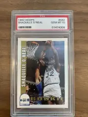 1992 hoops shaquille o'neal Rookie #442 psa 10 Gem MT