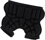 Kids EVA Short Pants Butt Protective Protective Gear and Impact Pad for ice Skating Snowboard, Black