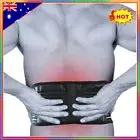 Self Heating Magnetic Back Support Lumbar Lower Waist Brace Belt Pain Relief AU
