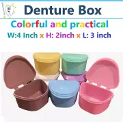 Dental Denture Box Retainer Box Carrier 4W x 2in x 3in Upto 200 Retainers/Case