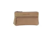 Pierre Cardin Ladies Womens Genuine Leather RFID Coin Purse Wallet - Taupe (Croc)