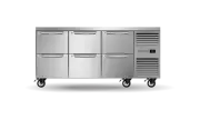 Skope ProSpec Six Drawer Three Bay Underbench GN 1/1 Right Hand Fridge - Unde...