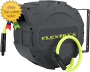 Retractable Enclosed Plastic Air Hose Reel, 3/8 In. X 30 Ft, Heavy Duty