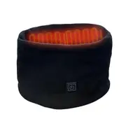 Winter Electric Heated Scarf Neck Wrap USB Rechargeable Neck Warmer 3 Speed Adjustment Fleece Scarf for Cycling Skiing Black