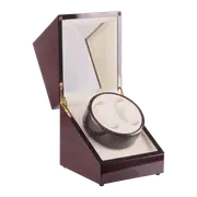 Automatic Dual Watch Winder Wood Display Box Case Motor Rotation Storage