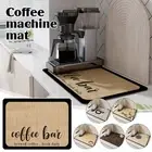 Coffee Machine Mat Kitchen Bar Drain Mat Cup Drying Mat Insulation Mat No-Wash