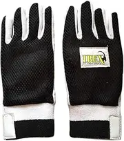 JetFire Men's Cotton Fabric Ibex Inner Cricket Gloves (Black)
