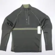 Smartwool Intraknit 1/4 Zip Tech Shirt North Woods Wind Resistant DWR Men Size S