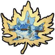 Cross stitch kit - Frosty mood 20x16cm White Aida 14ct needlepoint kit