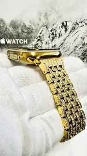 Apple Watch ULTRA 2 49mm GOLD Anodized Titanium Gold Plated Link Band