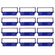 12Pcs Black and Red Printer Ribbon Replacement for Star SP700 SP742 SP712 RC700 SP760 SP762 SP717 for 4679- Blue Black Red