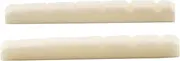 [Musiclily] Basic 42mm Flat Bottom Bone Slotted Electric Guitar Nut for 6 String Strat Tele Style, 42x3.5x4.5/3.5mm (Set of 2)