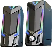 JSEIAJB Computer Audio Desktop Home Laptop Universal Small Speaker Wired Mini Desktop Heavy Subwoofer Speaker