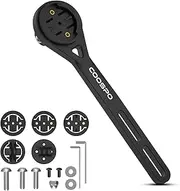 CooSpo Out-Front Bike Computer Mount MT6S, Extended Cycling Computer Handlebar, Compatible with Garmin Edge/Wahoo Elemnt/Bryton/iGPSPORT/GoPro Mount Adapter