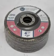 Lot of 5 Benchmark Abrasives Ceramic Flap Discs 4-1/2" Dia 60 Grit T-27 Tools